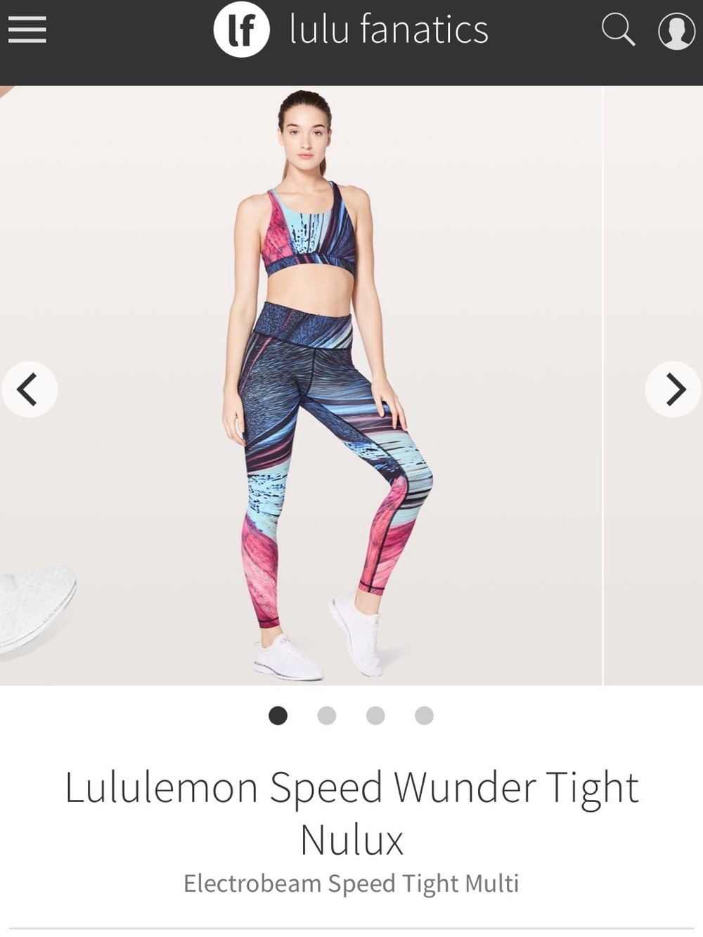 lululemon speed wunder tight nulu electro beam multi